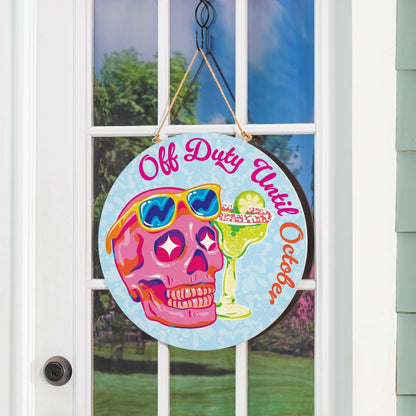 Summerween Off Duty, 18" Door Décor | Plow & Hearth