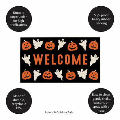 28" x 16" PVC Trapper Mat, Welcome | Plow & Hearth