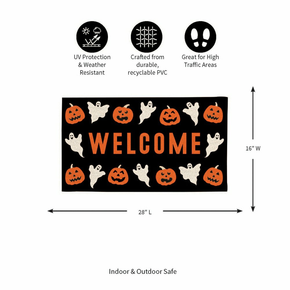 28" x 16" PVC Trapper Mat, Welcome | Plow & Hearth
