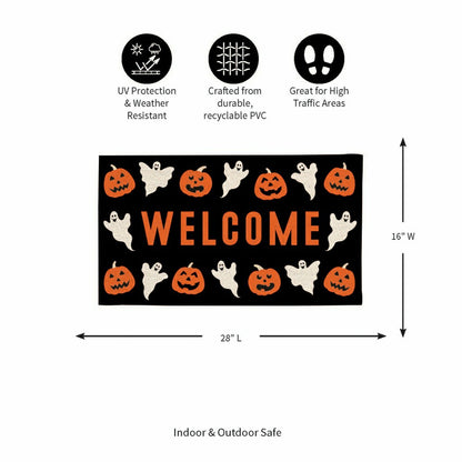 28" x 16" PVC Trapper Mat, Welcome | Plow & Hearth