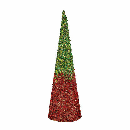 Heartfelt Cheer Table Décor Glitter Conical Paper Set | Plow & Hearth