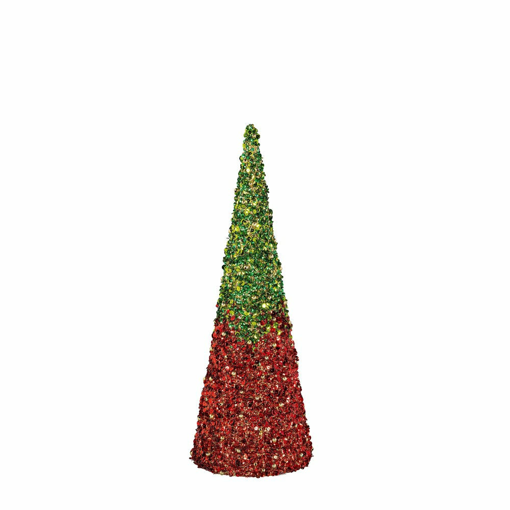 Heartfelt Cheer Table Décor Glitter Conical Paper Set | Plow & Hearth