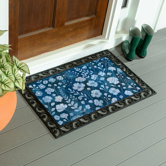 VivaStyle GildedMeadow Embossed Mat, 30"Lx18"H | Plow & Hearth