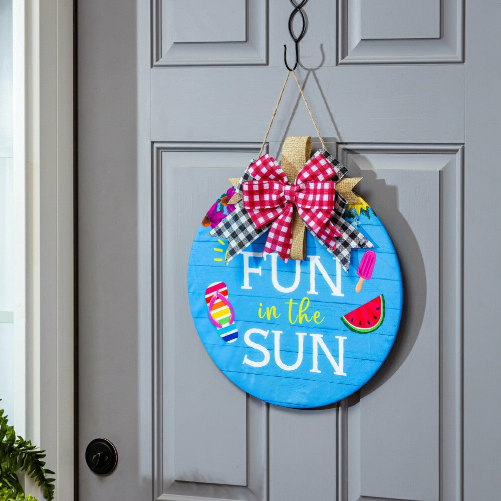 Multi Season Wooden Décor 1, 4-Season Interchangeable Door Decor Set | Plow & Hearth
