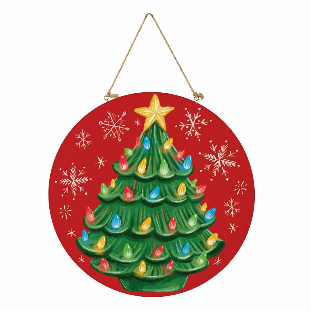Christmas tree Door Décor,18" | Plow & Hearth