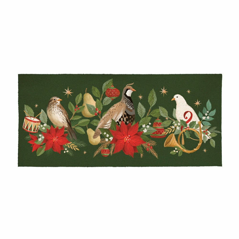 Flocked Coir Sassafras Switch Mat, ,Partridge,Bird,Goose,22"x10" | Plow & Hearth