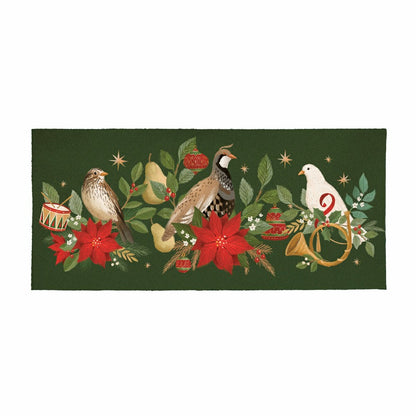 Flocked Coir Sassafras Switch Mat, ,Partridge,Bird,Goose,22"x10" | Plow & Hearth