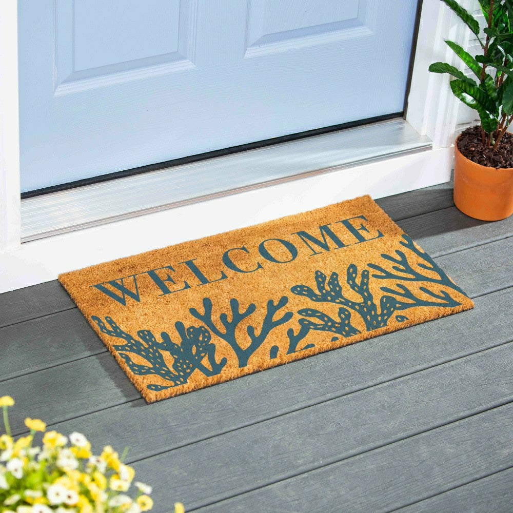 EG Studio Palm Beach Coastal Coir Mat (28x16) | Plow & Hearth