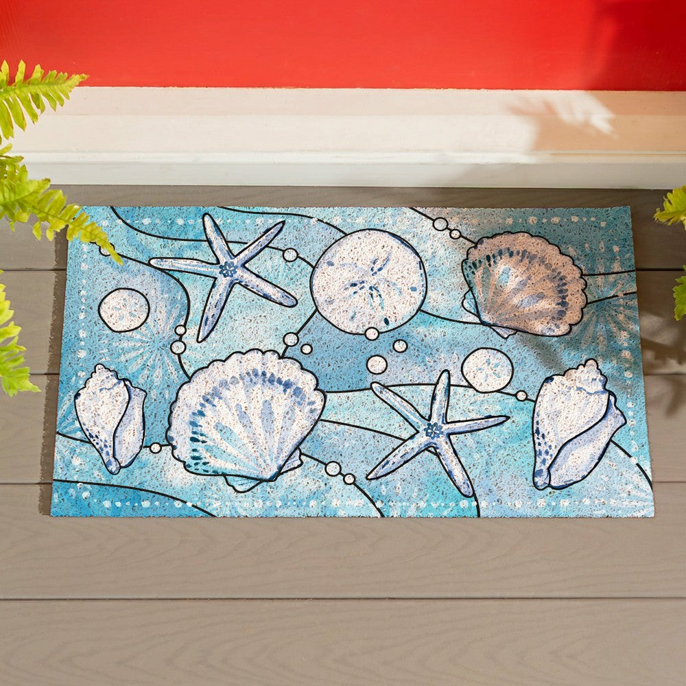 EG Studio Palm Beach Coastal PVC Mat (28x16) | Plow & Hearth