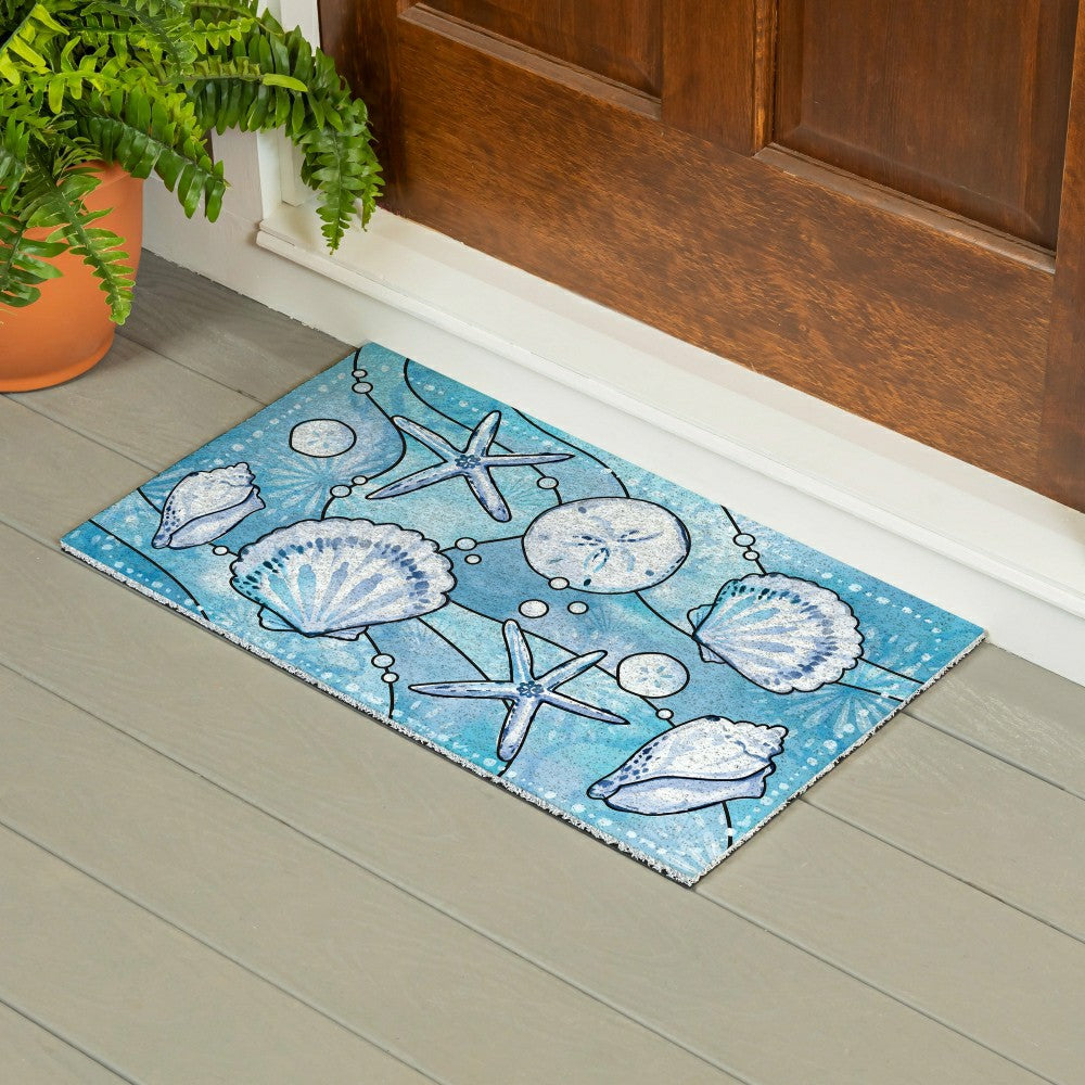EG Studio Palm Beach Coastal PVC Mat (28x16) | Plow & Hearth