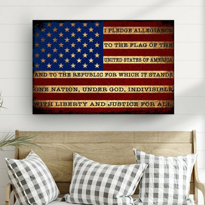 I Pledge Allegiance To The Flag Of USA Sign | Plow & Hearth