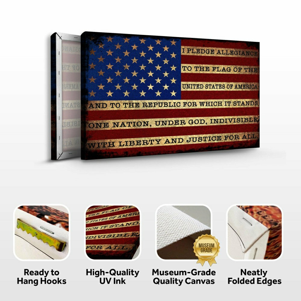 I Pledge Allegiance To The Flag Of USA Sign | Plow & Hearth