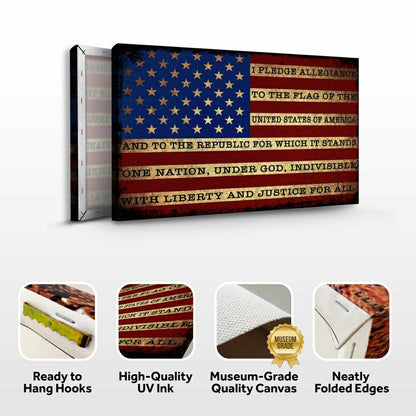 I Pledge Allegiance To The Flag Of USA Sign | Plow & Hearth
