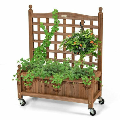 Solid Fir Wood Raised Garden Bed Planter | Plow & Hearth