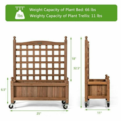 Solid Fir Wood Raised Garden Bed Planter | Plow & Hearth