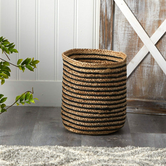 13.5” Handmade Natural Jute Planter | Plow & Hearth