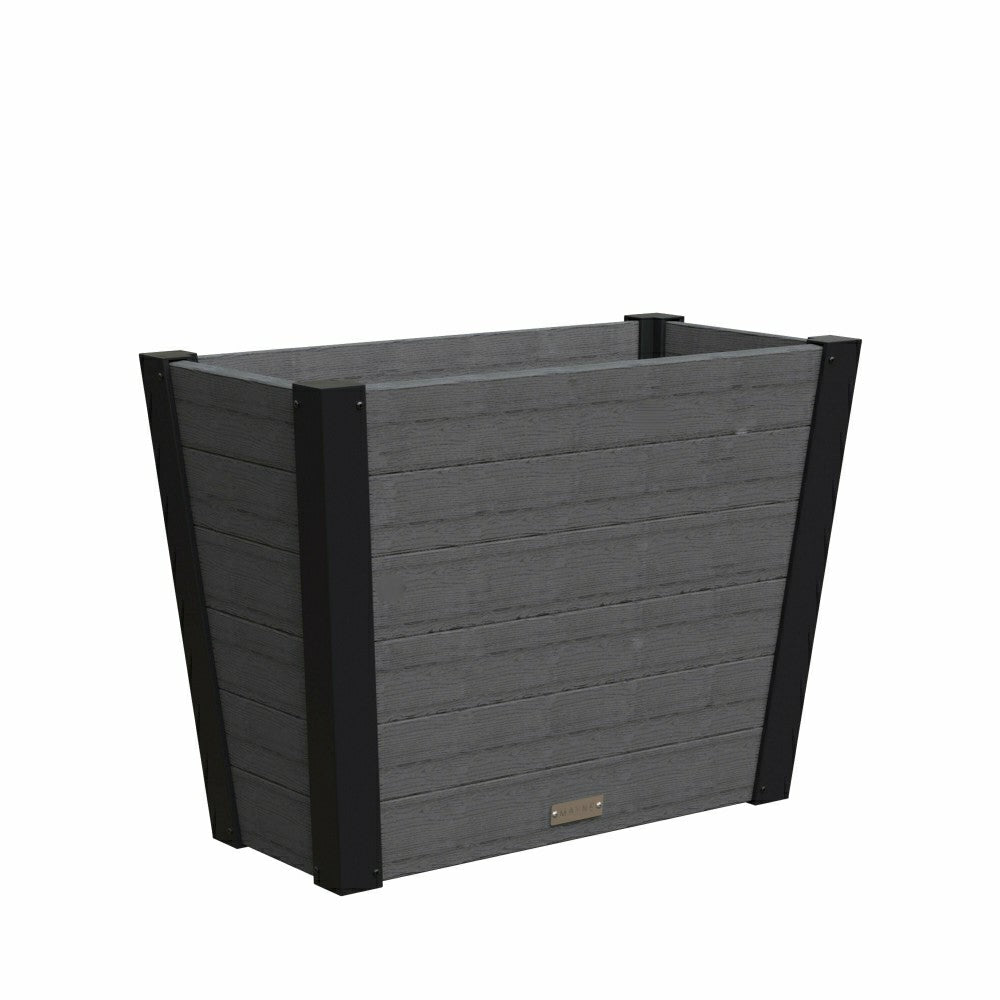 Horizon Charcoal Tapered Planter | Plow & Hearth