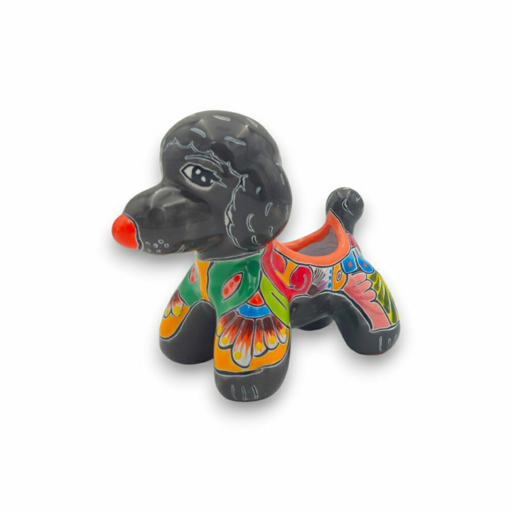 Colorful Talavera Poodle Planter | Plow & Hearth
