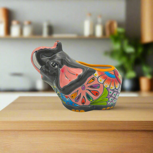 Talavera Elephant Planter | Plow & Hearth