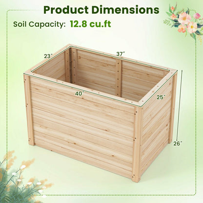 Wooden Raised Garden Bed | Plow & Hearth