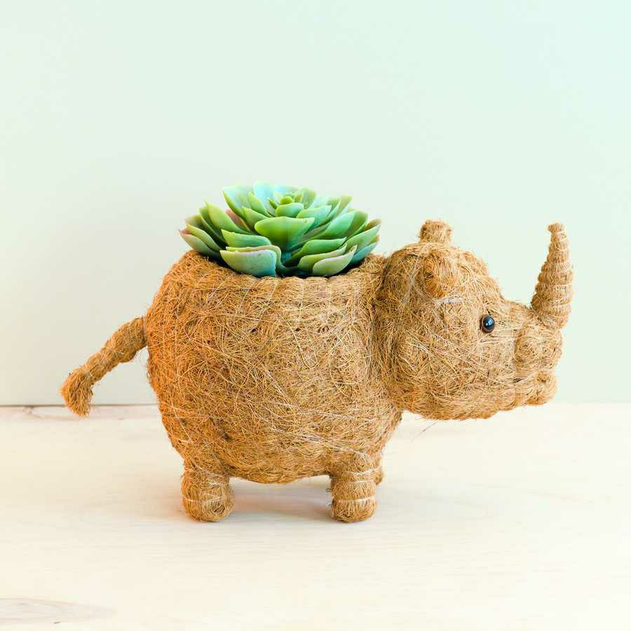 Rhino Planter - Coco Coir Pot | Plow & Hearth
