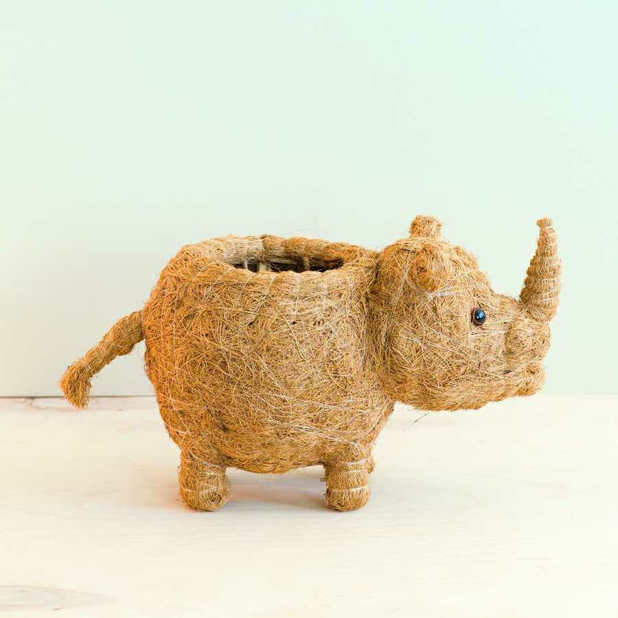 Rhino Planter - Coco Coir Pot | Plow & Hearth