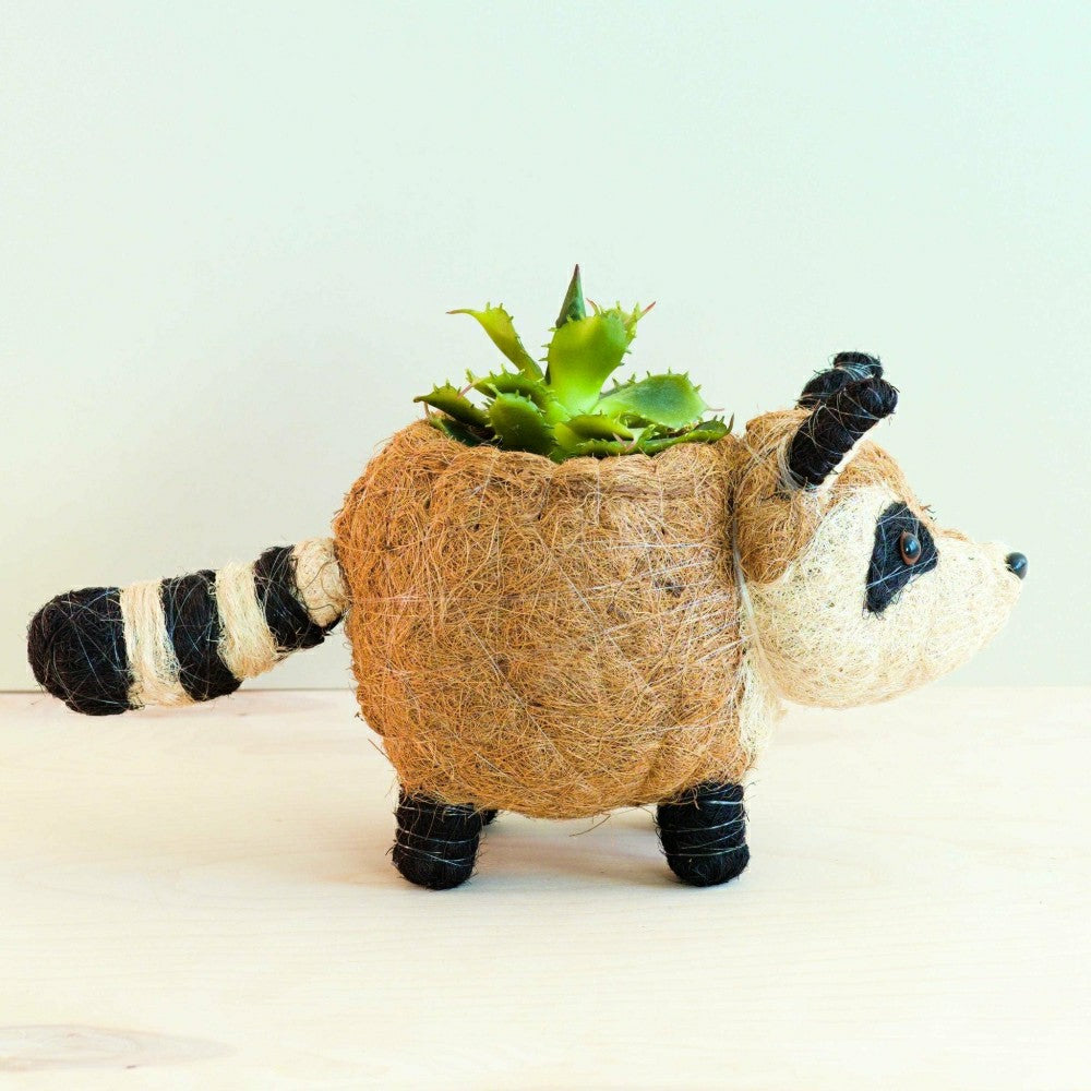 Raccoon Planter - Handmade Plant Pot | Plow & Hearth