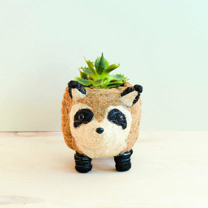 Raccoon Planter - Handmade Plant Pot | Plow & Hearth
