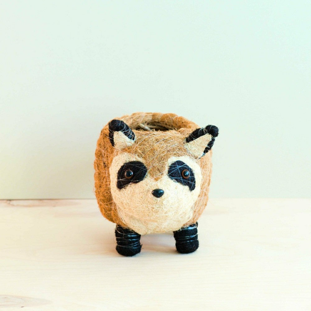 Raccoon Planter - Handmade Plant Pot | Plow & Hearth