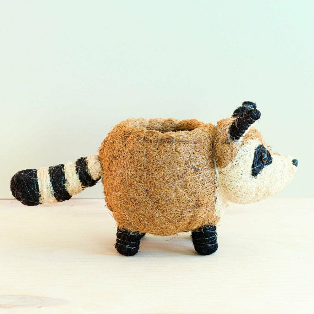 Raccoon Planter - Handmade Plant Pot | Plow & Hearth