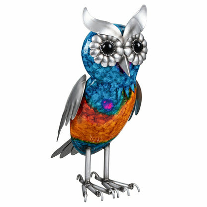 Metal Gradient Owl Garden Statue | Plow & Hearth
