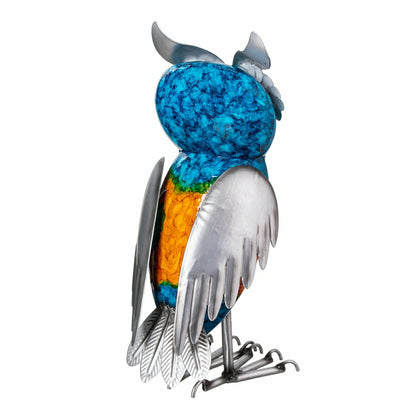 Metal Gradient Owl Garden Statue | Plow & Hearth