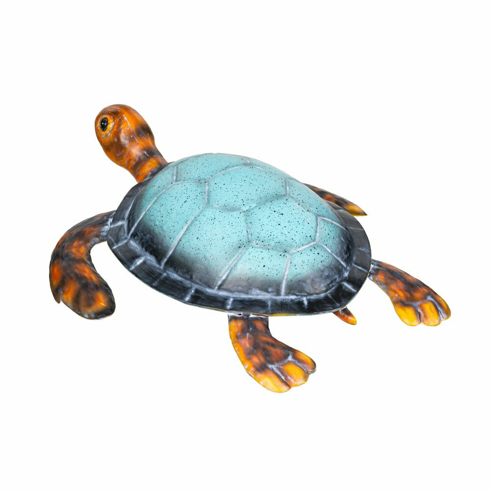 Metal Vivid Sea Turtle Garden Statue | Plow & Hearth
