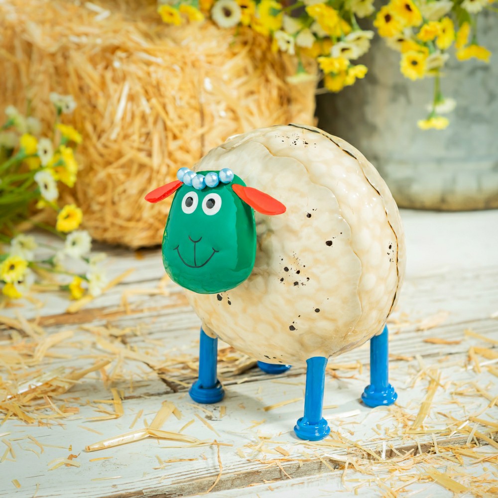 Metal Colorful Sheep Garden Statue | Plow & Hearth