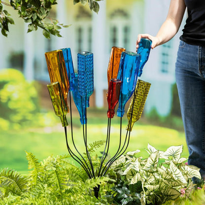 Metal Outdoor Bottle Tree Bush | Plow & Hearth