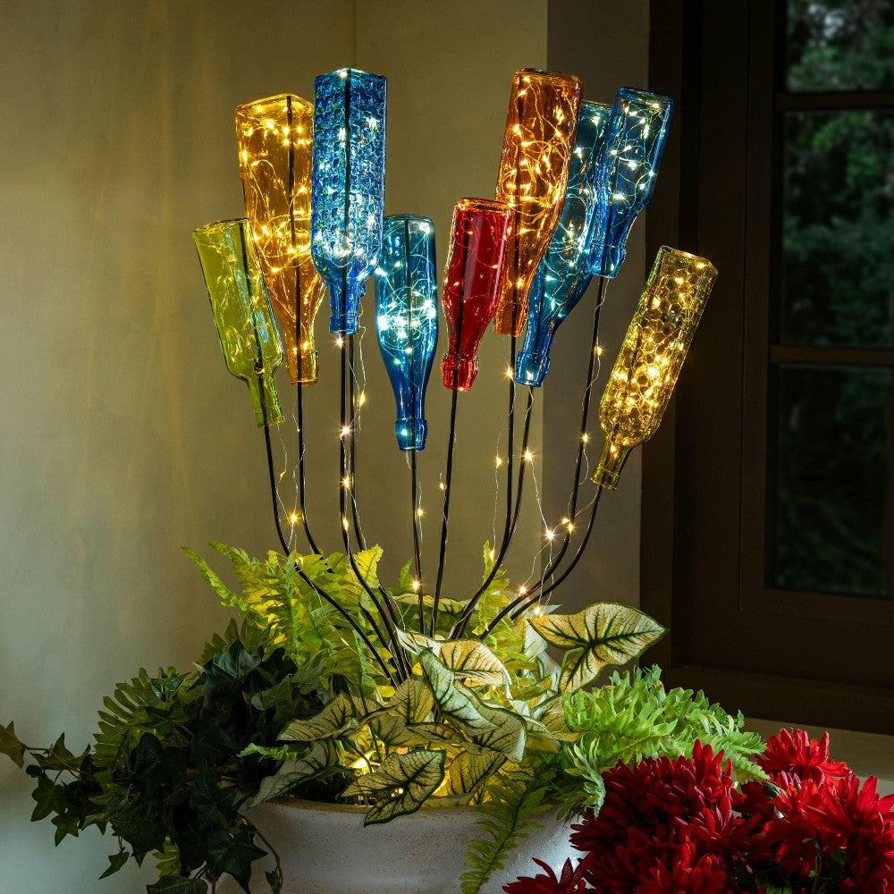 Metal Outdoor Bottle Tree Bush | Plow & Hearth
