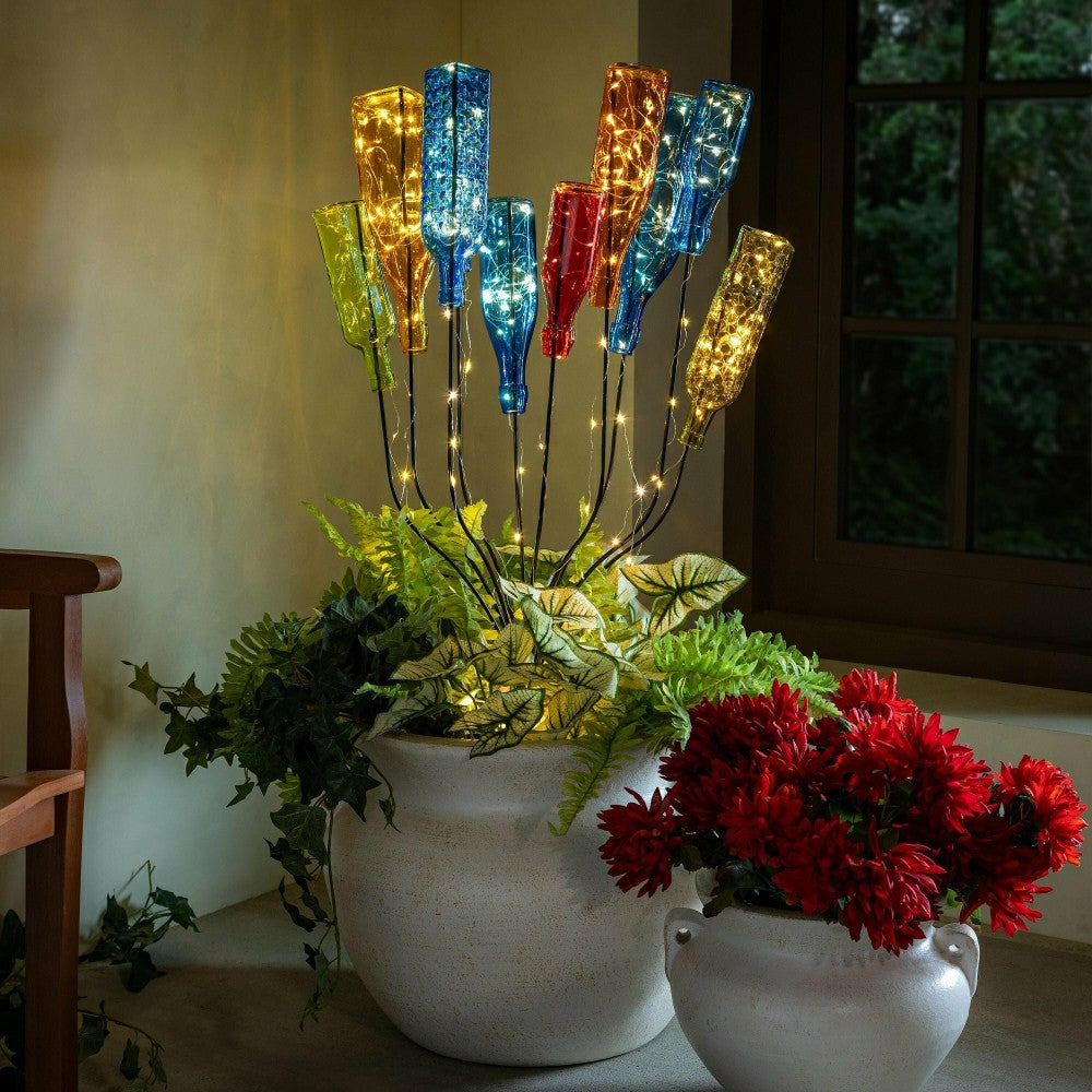 Metal Outdoor Bottle Tree Bush | Plow & Hearth