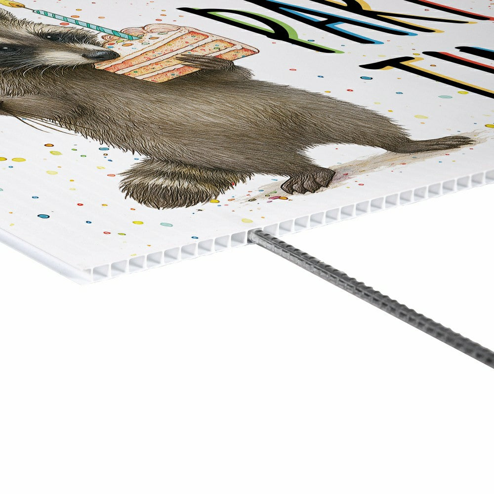 This Calls For Cake Yard Sign with H-Stake, "It‘s Party Time!", 24"x18 | Plow & Hearth