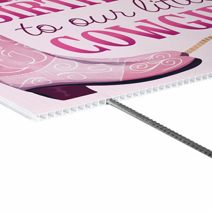 This Calls For Cake Yard Sign with H-Stake, "Happy Birthday to our lit | Plow & Hearth