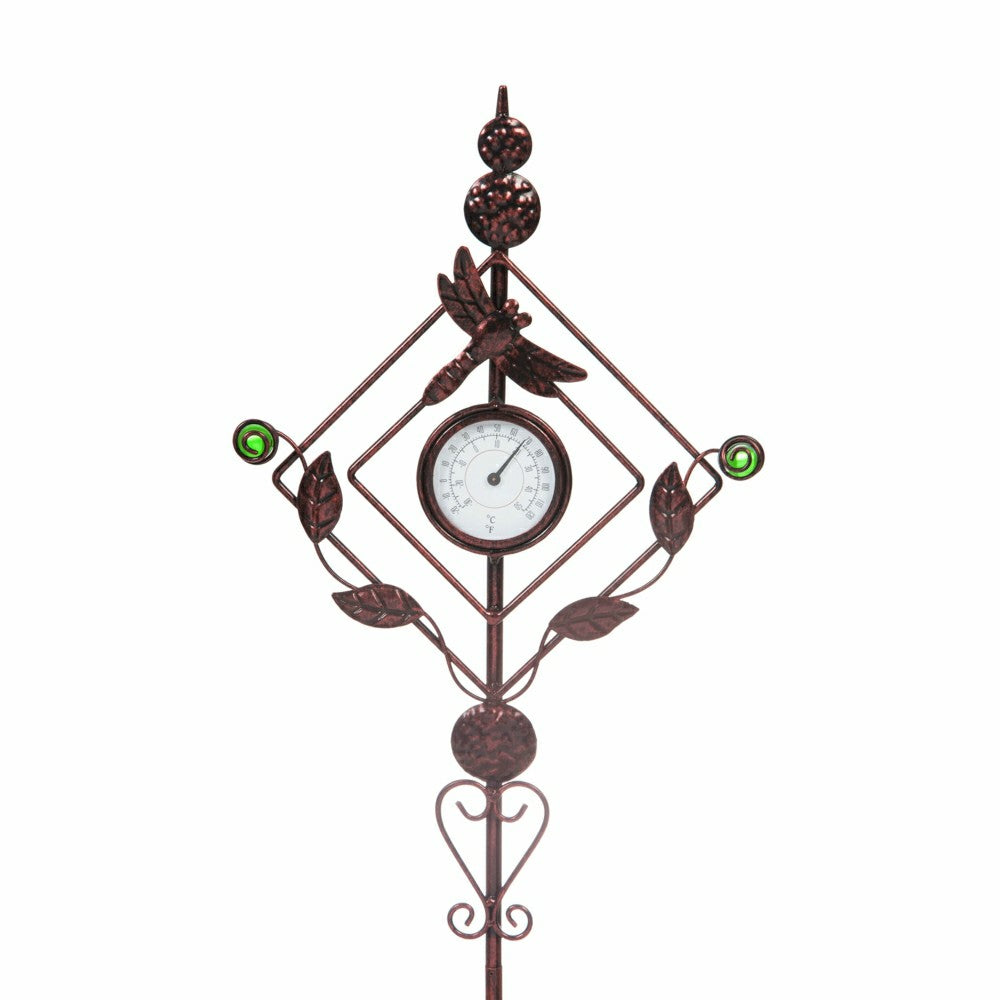 32"H Thermometer Dragonfly Garden Stake | Plow & Hearth