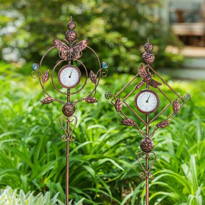 32"H Thermometer Dragonfly Garden Stake | Plow & Hearth