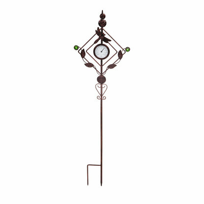 32"H Thermometer Dragonfly Garden Stake | Plow & Hearth