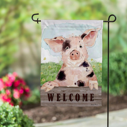 Spotted Pig Suede Garden Flag | Plow & Hearth