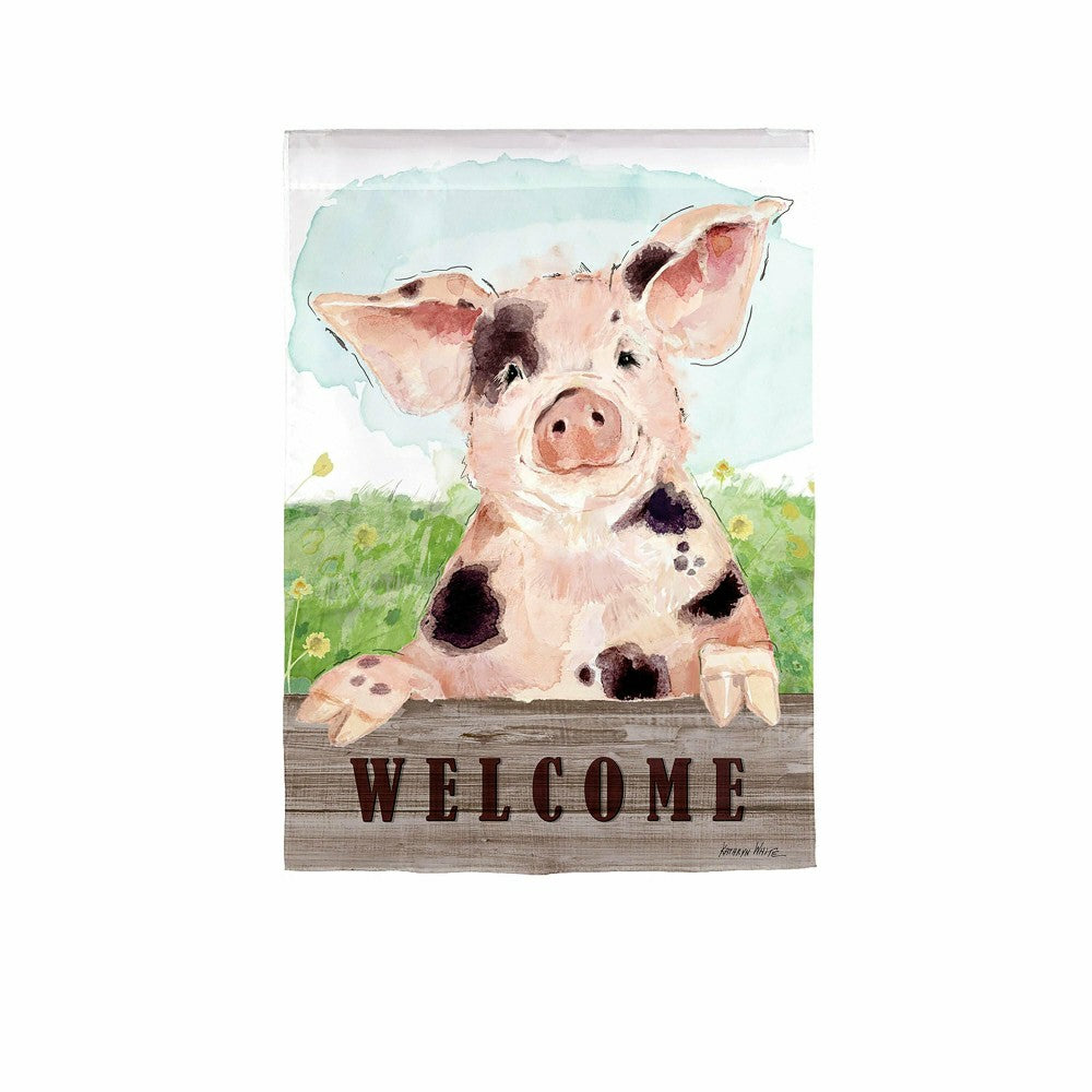 Spotted Pig Suede Garden Flag | Plow & Hearth