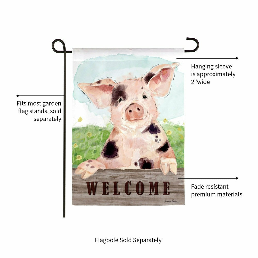Spotted Pig Suede Garden Flag | Plow & Hearth