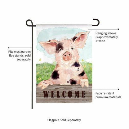 Spotted Pig Suede Garden Flag | Plow & Hearth
