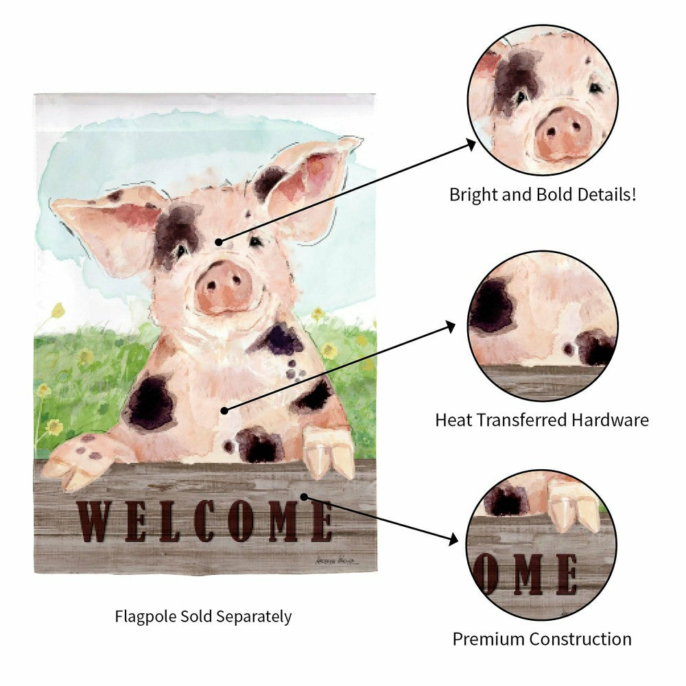 Spotted Pig Suede Garden Flag | Plow & Hearth