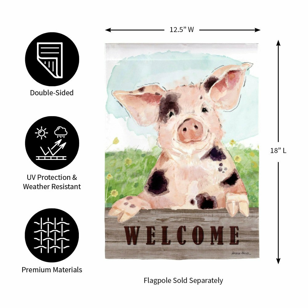 Spotted Pig Suede Garden Flag | Plow & Hearth