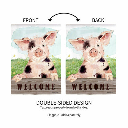 Spotted Pig Suede Garden Flag | Plow & Hearth
