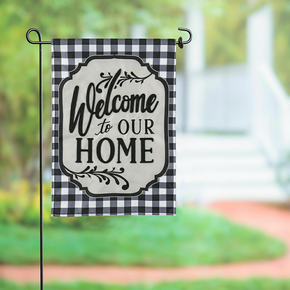 Classic Welcome Home Applique Garden Flag | Plow & Hearth